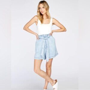 Gentle dawn high waisted  genna   tencel shorts